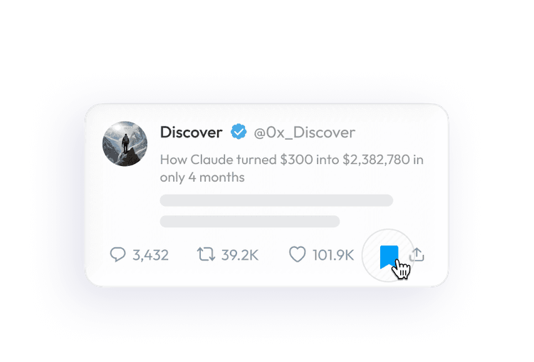 Save anything on X